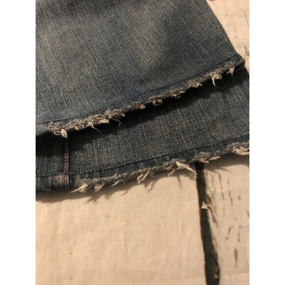 7 For All Mankind Women's Jeans Flare Distressed Destroyed Size 27 X 31 - Picture 8 of 9